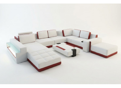 Canapé, Canapé, Eckcanapé, Valentin, U-Form, Luxus, Designer-Canapé, Liederkanapé, LED, Lieder, Modern.