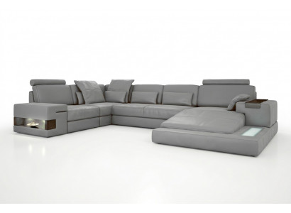 Lieder Design Canapé, Couch, Polster Ecksofa Garnitur Wohnlandschaft Ecksofa mat USB