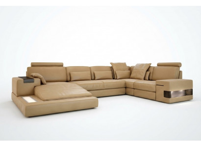 Wunnlandschaft Polster Couch Garnitur Grousst Sofa Bellini Design Lieder-Sofa mat USB