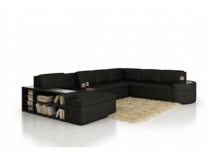 Modern Ecksofa + USB Couch Polster Lieder Design Sofa Garnitur Wunlandschaft Nei