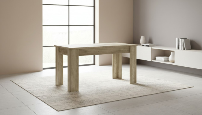 Iessdësch Dësch SL140 Iesszëmmertësch Kichen- oder Salondësch Holzdësch Dëscher Modern