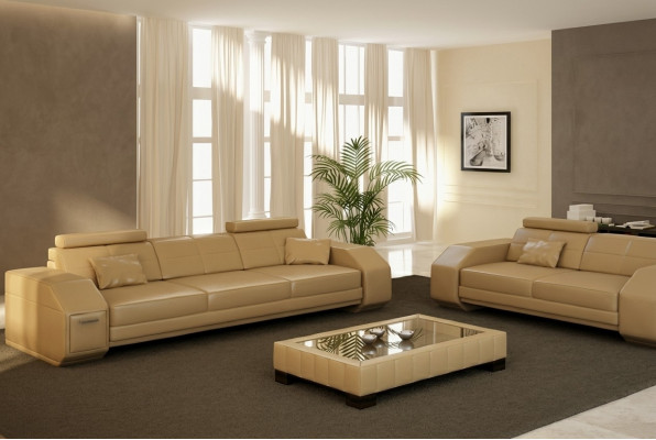 Designer Sofagarnitur Ledersofa USB Set 3+2+1 Garnitur Neit Sofa Couch Garnituren
