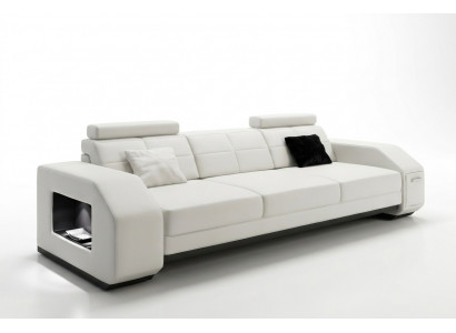 Sofagarnitur mat USB Sofa Couch Pouster Sëtz Garnitur 3+2+1 Wunnlandschaft Lieder