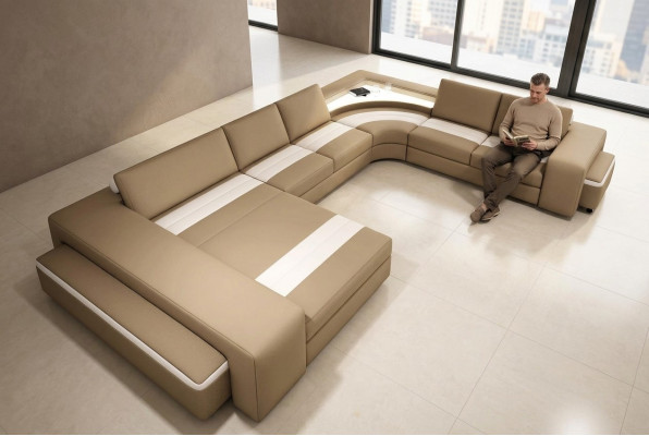 Eckcanapé Eckcouch Couch Wunnlandschaft Sëtz Polster Canapé Canapéen Eckarrangement