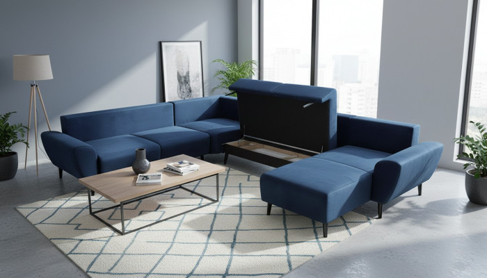 Ecksofa Sofa U-Form Polstersofa Couch Sofas Couchen Garnitur Polster