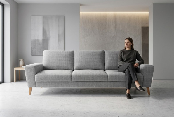 Ledercouch Sofa Garnitur 3+2+1 Sëtzerset Garnitur Polstersofa Canapé Garnituren