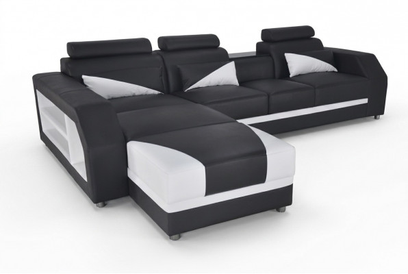 Exklusivt modern Designer Eckcouch a L-Form fir stilvoll Wunnraim.