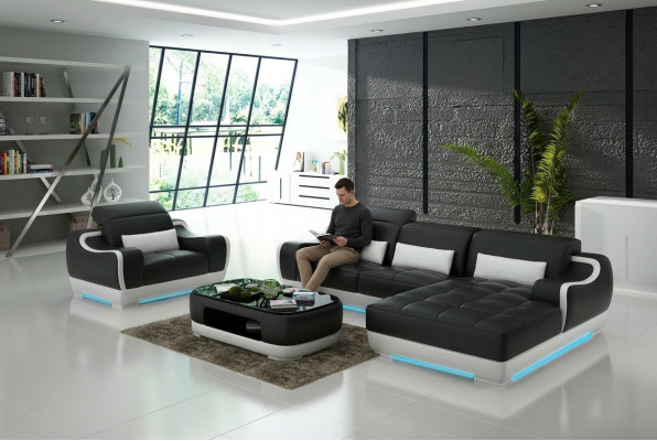 Canapé 3 Plazen Dräisëtzer Multifunktioun Sofas Miwwelen Luxus Designer Canapé.