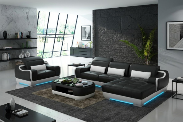 Canapé 3 Plazen Dräisëtzer Multifunktioun Sofas Miwwelen Luxus Designer Canapé.