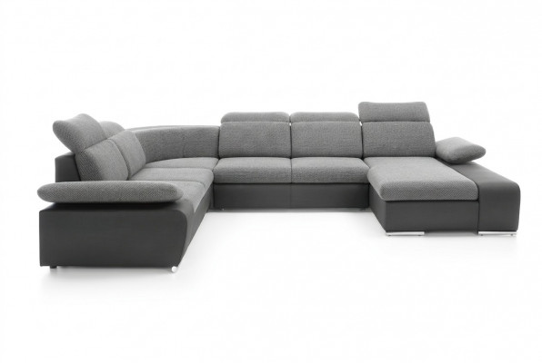 Ecksofa U-Form Eckcouch Sofa Canapé Polster Schloffunktion Canapé