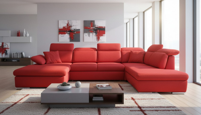 Eckcouch Wunnlandschaft Couch Polster Sofa Lieder Ecks Garnituren Rout