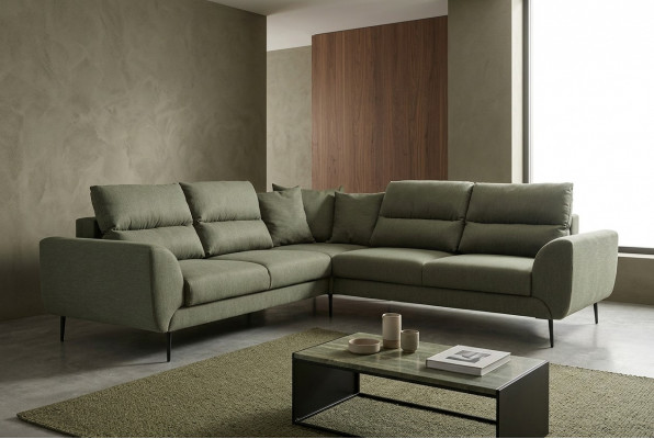 Wénkelcouch Eckcouch mat Schlooffunktion Canapé Wunnlandschaft Sofa Sofaen