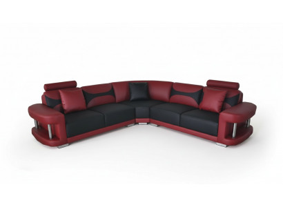 Lieder Modern XXL Canapé Wunnlandschaft Liederkanapee Sofagarnitur Canapé L-Form mat USB