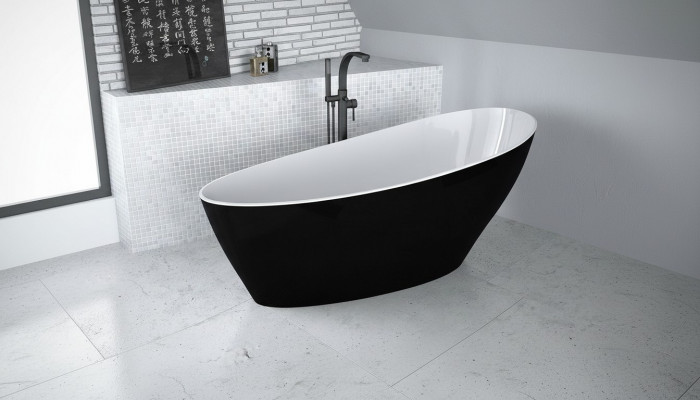 Badewannen ovalen Design Badewanne fräistehend modern Buedzëmmer