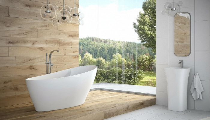 Design Badekipp Badekippen Oval Fräistoend Modern Kippen