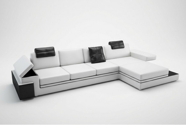Komfort an Perfektioun Dat Schéint Ecksofa fir Äre modernen Wunnzëmmer.
