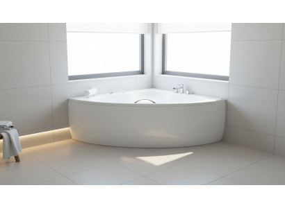 Onregelméisseg Buedzëmmer Wanne Eck Buedbidden Design Wannë Wäiss