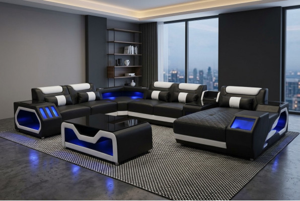 Design Lieder Polster Sëtz Eck Landschaft Zëmmer Neit Wunn Sofas Polster Eck USB