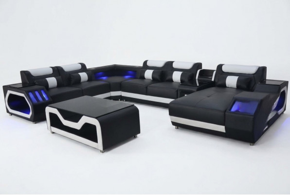 Design Lieder Polster Sëtz Eck Landschaft Zëmmer Neit Wunn Sofas Polster Eck USB