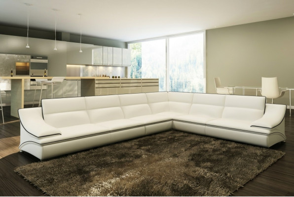 Ecksofa mat USB, Couch Sofa Wunnlandschaft Sitz Eck Garnitur Lieder Textil Salut