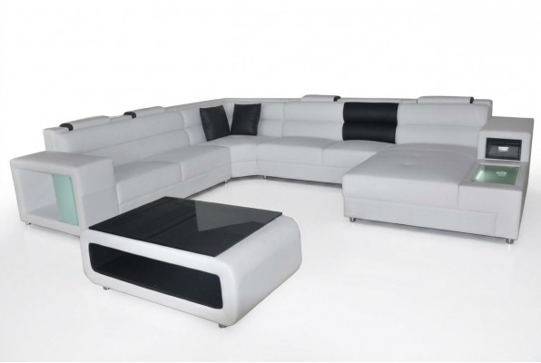 Design Liederpolster Eck Lieder Sëtz Sofa USB Polster Eck Wunngefill Raum Zëmmer