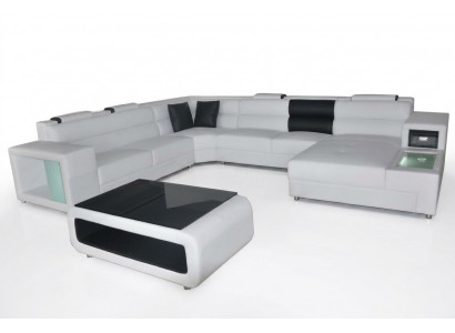 Design Liederpolster Eck Lieder Sëtz Sofa USB Polster Eck Wunngefill Raum Zëmmer