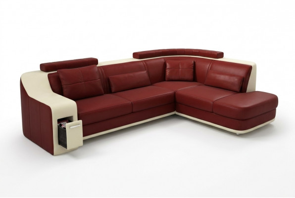 Ecksofa Lieder Textil Sofa mat USB Polster Wunnlandschaft L Garnitur Sëtz Isching