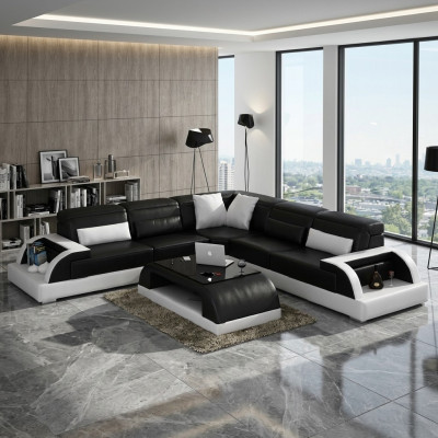 Wunnlandschaft Polstersoffa Ecksofa mat USB Garnitur Ecksofa Couch WetzlarC