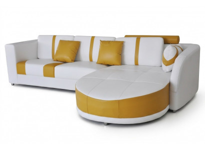 Couchgarnitur Modern Sofa Sëtzsektioun Lieder Couch Polster Eck Wunnlandschaft USB