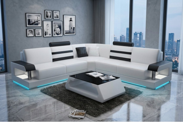 Lieder Wunnzëmmer Garnituren Couch Set Sofae Couchen Sofagarnitur 3+2+1 mat USB