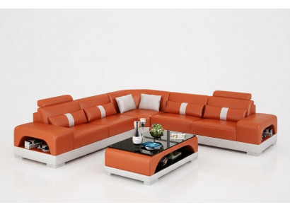 Modern Eckgarnitur Ecksofa Eckcouch Wunnlandschaft L Form XXL Sofa mat USB Nei