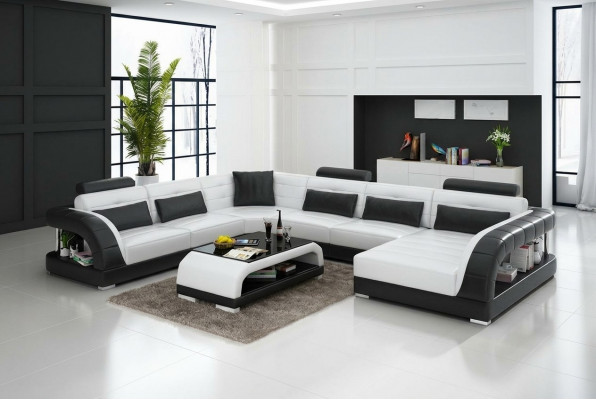 Canapé-Set mat USB Polstersofa Set 3+2+1 Lieder Couchen Sofas Komplett