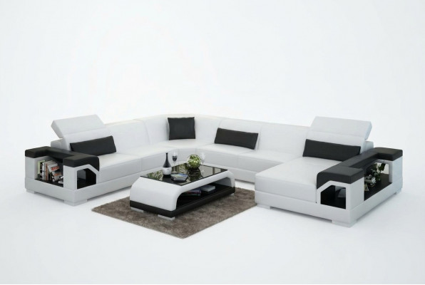 Wunnlandschaft Polstereck Ecksofa mat USB Garnitur Landschaft Lieder.