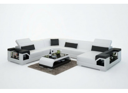 Wunnlandschaft Polstereck Ecksofa mat USB Garnitur Landschaft Lieder.