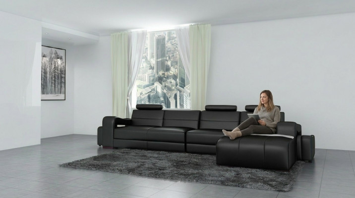 Liederkanapee Eckkanapee + USB Couch Design Wunnlandschaft Polster Garnitur Kanapee L Form