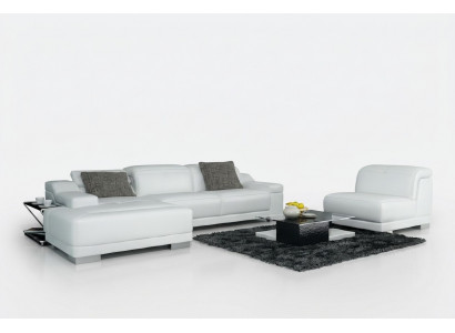 Wunnlandschaft Polster Ecke Eck Sofa mat USB, Garnitur Landschaft Lieder Nei/2711B