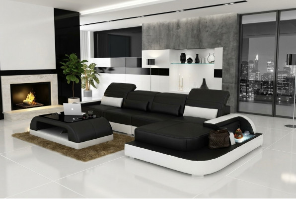 Modern Eleganz Dat neit U-fërmegt Ecksofa mat exquisite Polsterung