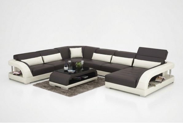 Wunnlandschaft Polster Eckcouch Ecksofa + USB Garnitur Landschaft Lieder Sëtz