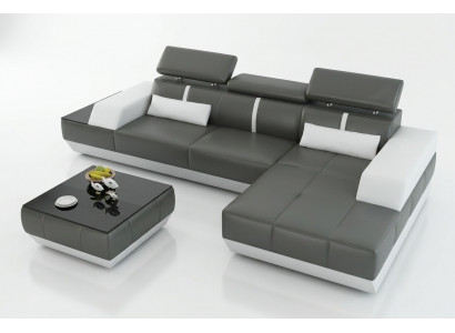 Liederdiva Sofa mat USB, Wunnlandschaft Ecksofa Garnitur Design Modern Sofa K5015C
