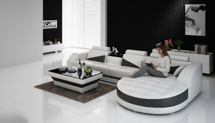 Eckcouch Ecksofa Design Polstersët Eckgarnitur Sofa Wunnlandschaft Couch Dësch USB