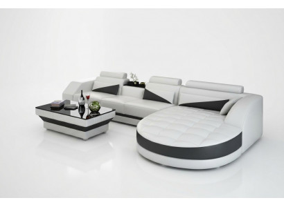 Eckcouch Ecksofa Design Polstersët Eckgarnitur Sofa Wunnlandschaft Couch Dësch USB