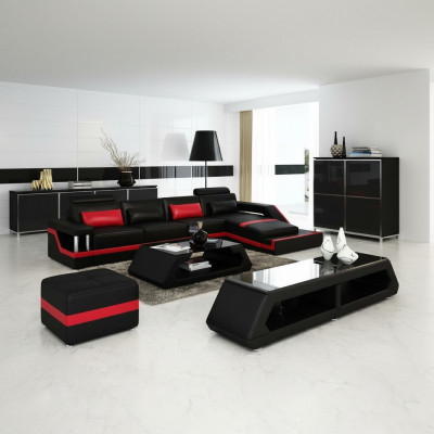 Designer Ecksofa Sofa Wunnlandschaft Grouss Modern Liederdivan mat USB HAMBURG III