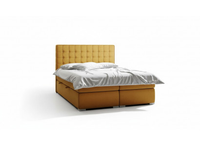Boxspringbett Hotel Duebel 160x200 cm Luxus Better Polster Bettkëschtefunktioun