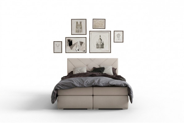 Modern Boxspring Better Hotel Duebel Luxus Bett Polster Këscht Funktioun Lieder