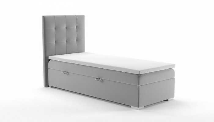 Luxus Boxspring-Bett Hotel Better Polster Funktioun Bettkëscht 90x200cm Gro Neien