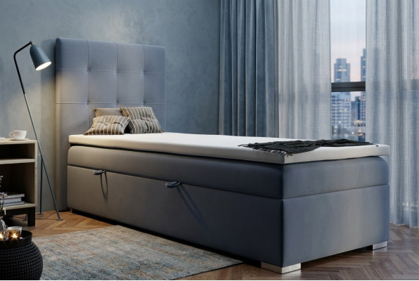 Luxus Boxspringbett Hotel Better Polsterfunktion Bettkasten 90x200cm Blo Nei