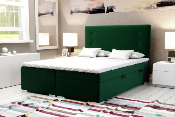 Boxspring Bett Hotel Duebel Komplett Set Matratz Topper Better Funktioun Këscht