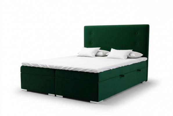 Boxspring Bett Hotel Duebel Komplett Set Matratz Topper Better Funktioun Këscht