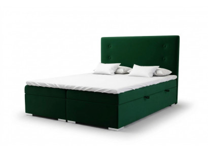 Boxspring Bett Hotel Duebel Komplett Set Matratz Topper Better Funktioun Këscht