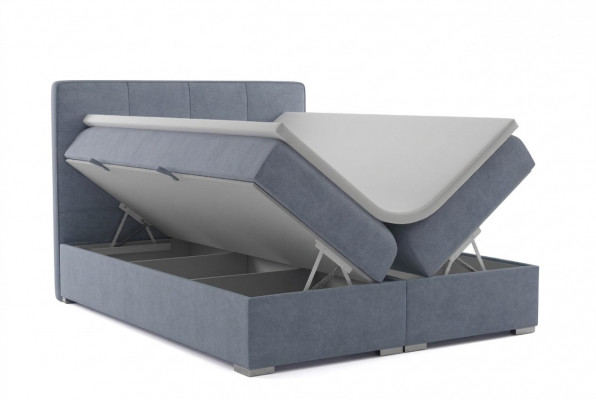 Boxspring-Bett Hotel Duebel Textil Luxus Better Polster Bettskëscht Funktioun Nei
